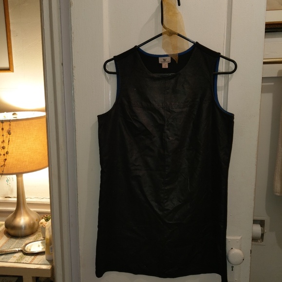 Foux Leather Top Dress - Picture 2 of 4